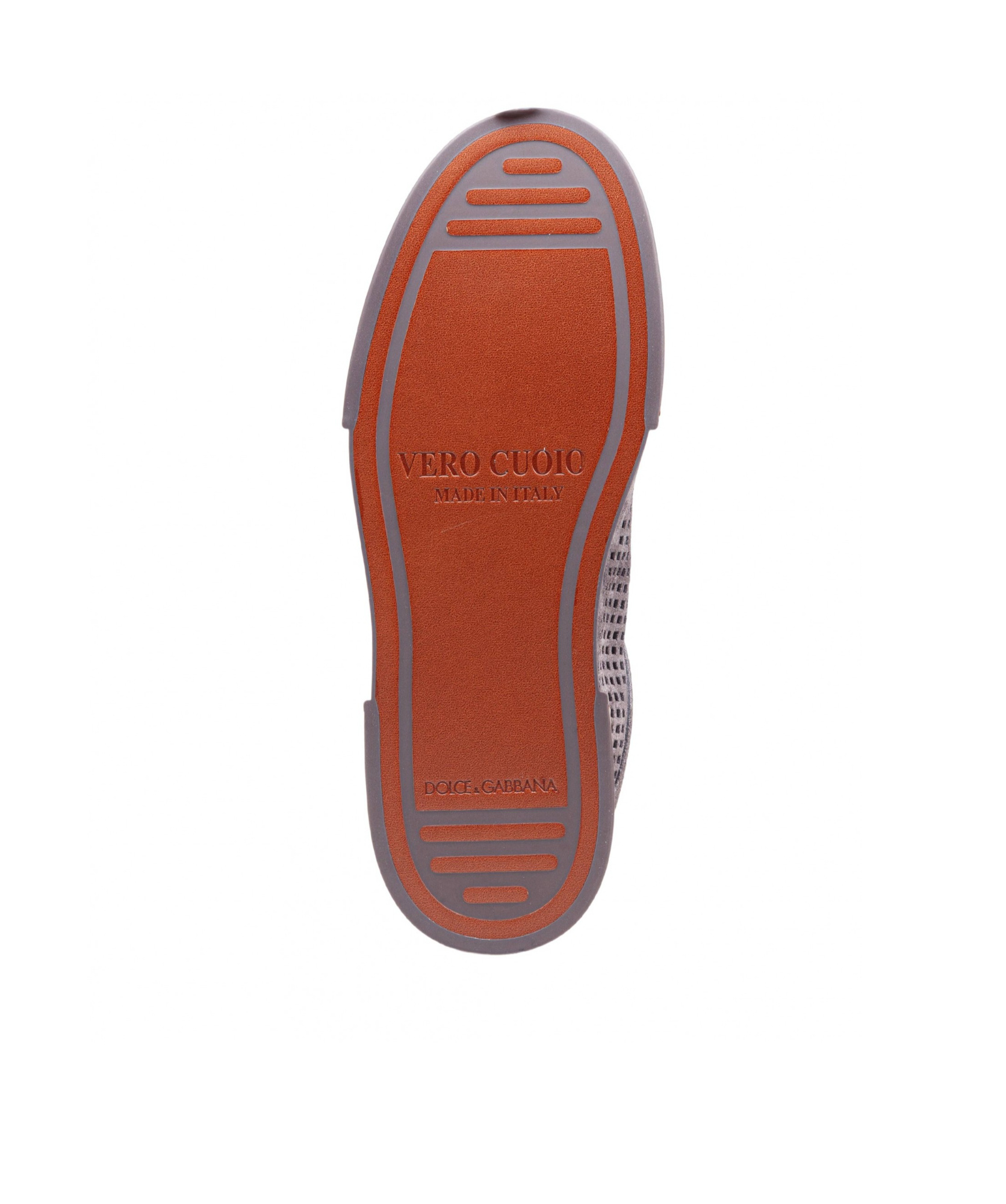 Dolce & Gabbana Portofino Yacht Perforated Distressed Suede Sneakers In Gray
