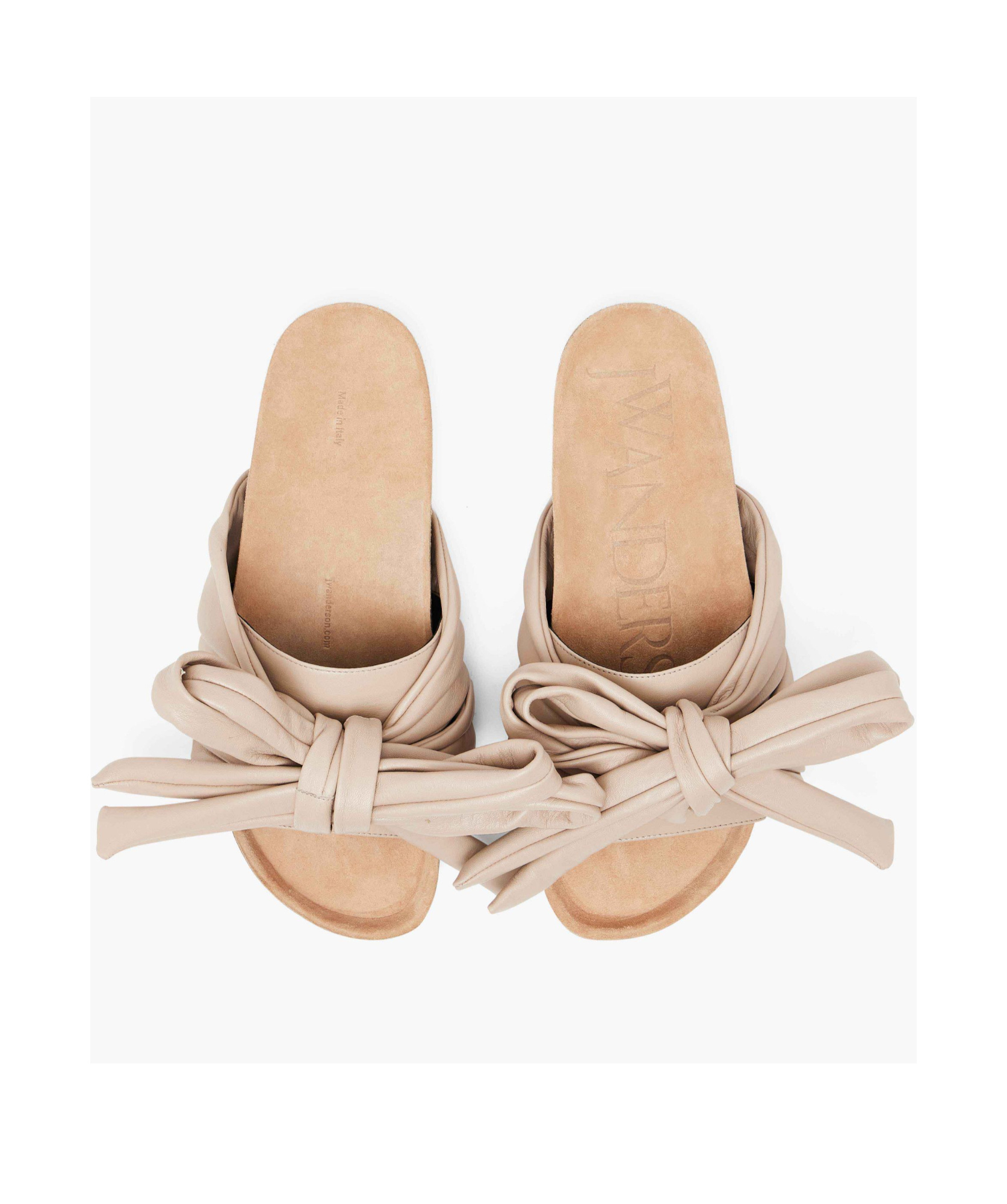 Jw Anderson Flat Slippers In Neutral