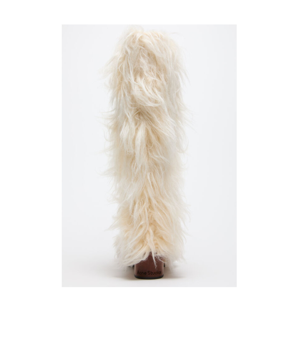 Acne Studios Plush Clogs And Boots In White