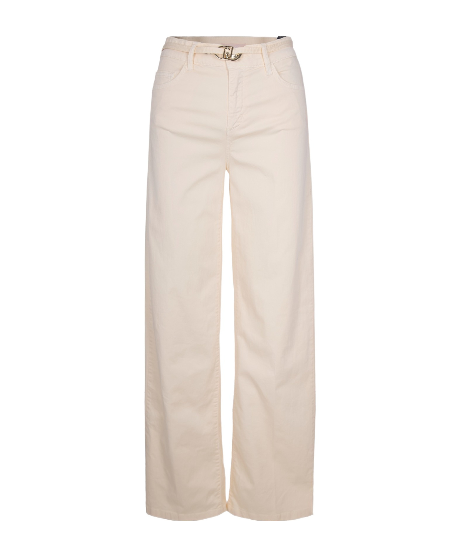 Liu •jo Flare Jeans With A Wide Waistband In Neutral