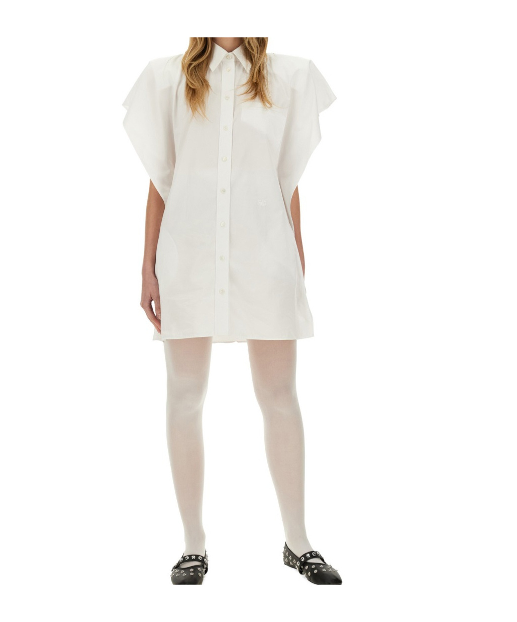 Stella Mccartney Dress Shirt Chest Pocket In White