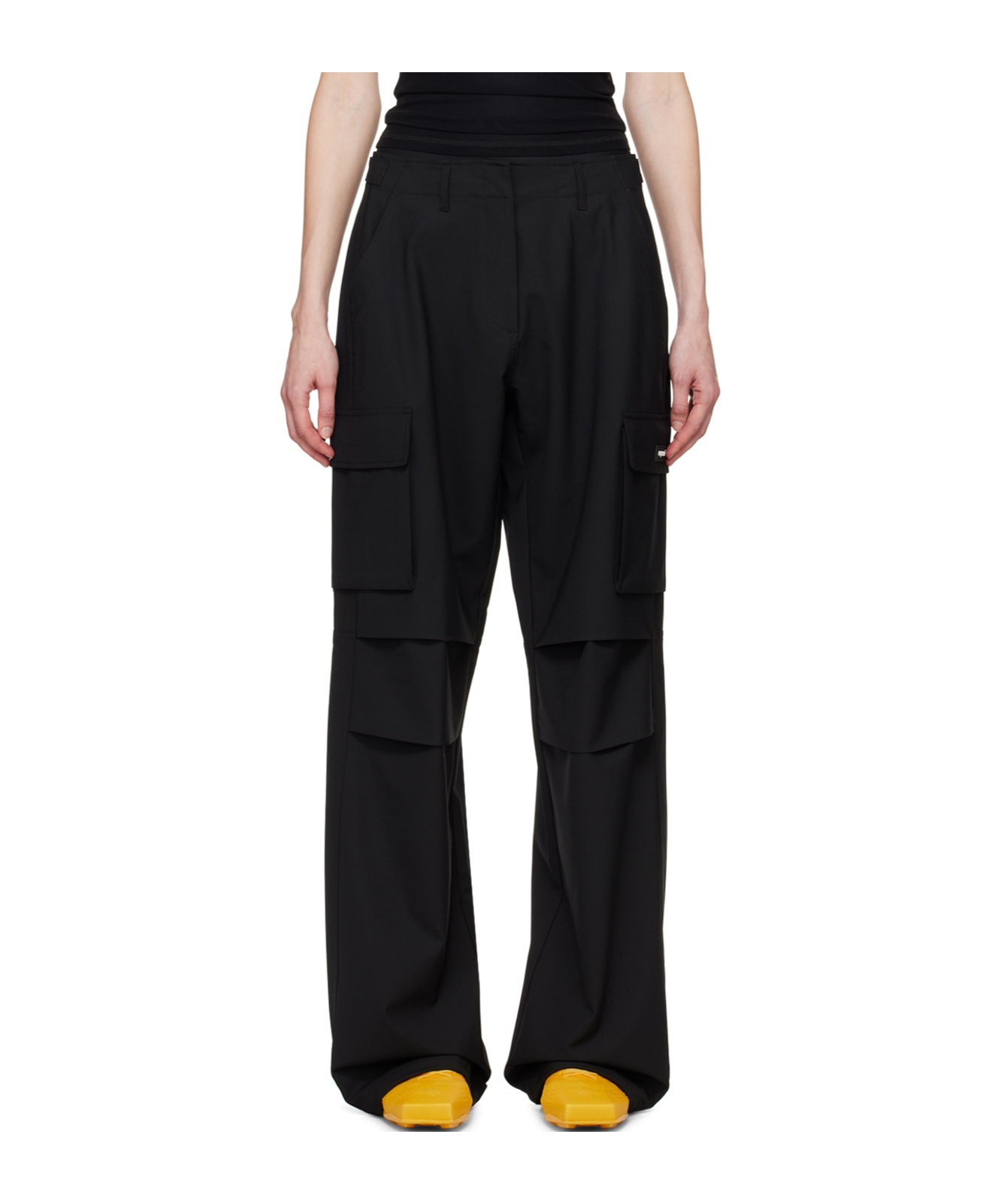 Coperni Tailored Overalls Casual Pants In Black