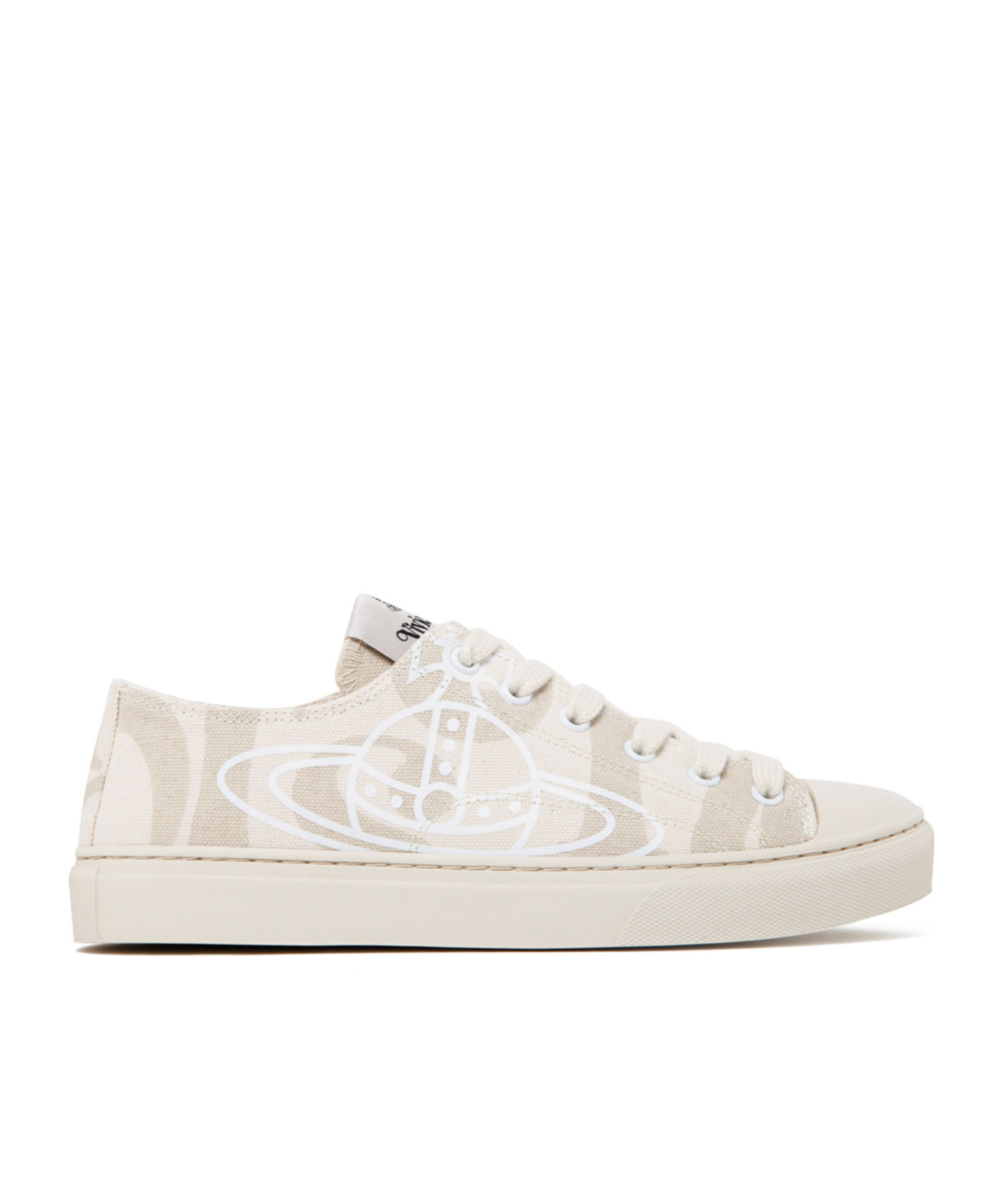 Vivienne Westwood Orb-print Canvas Sneakers In White