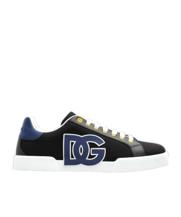 Dolce & Gabbana Logoed Sneakers In Black