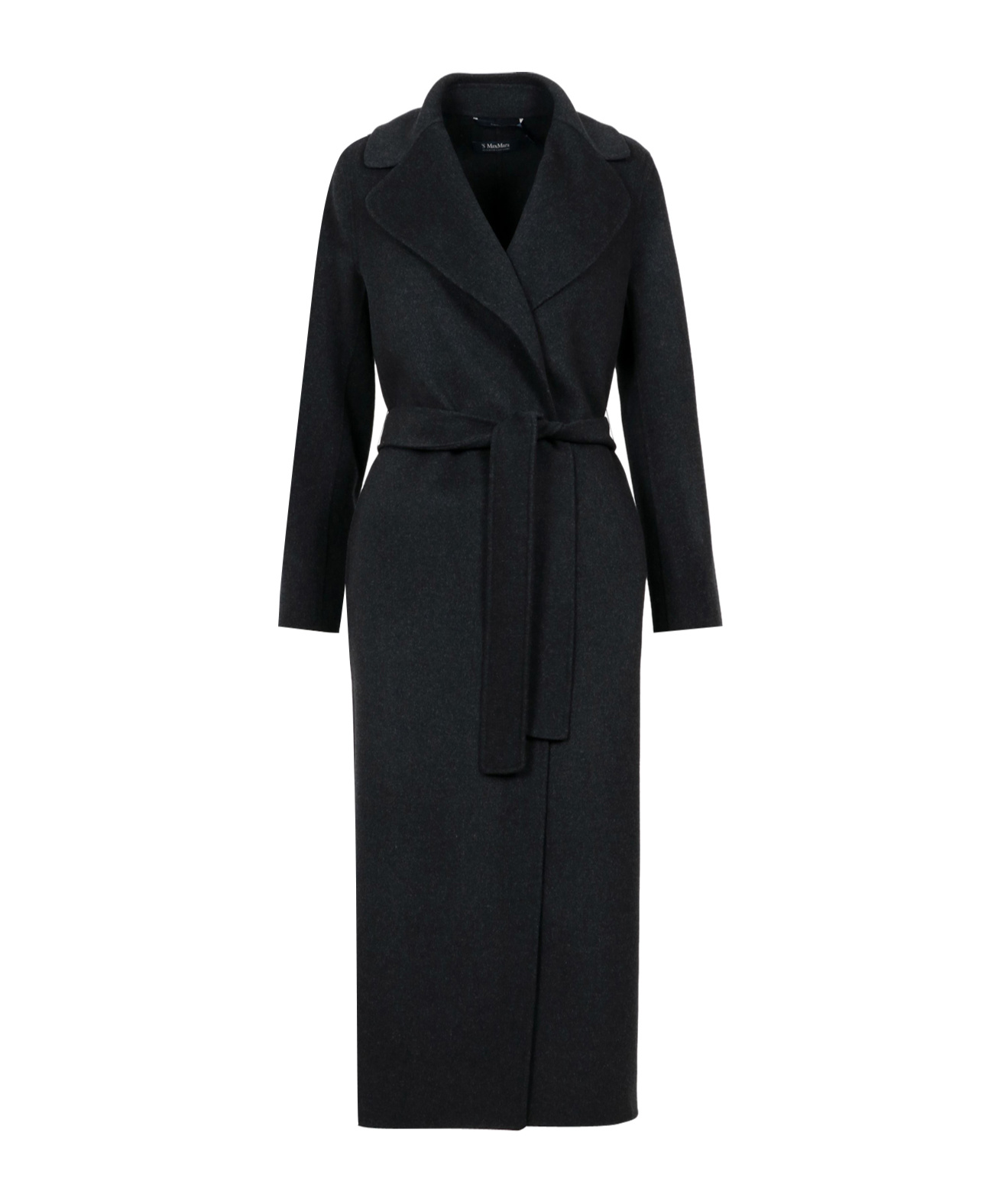 Max Mara Long-sleeved Coat In Black