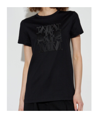 Max Mara Short-sleeved T-shirt In Black
