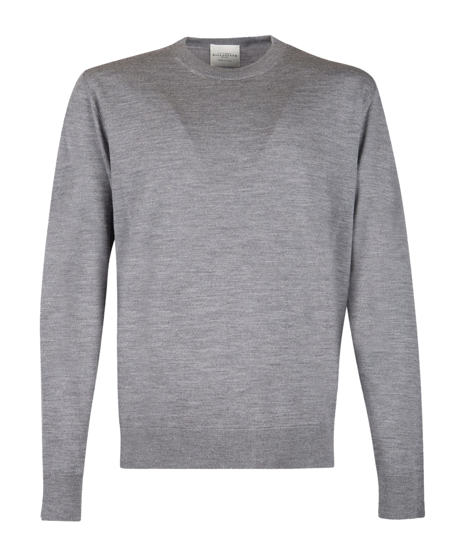 Ballantyne Round-neck Knitted Pullover In Gray