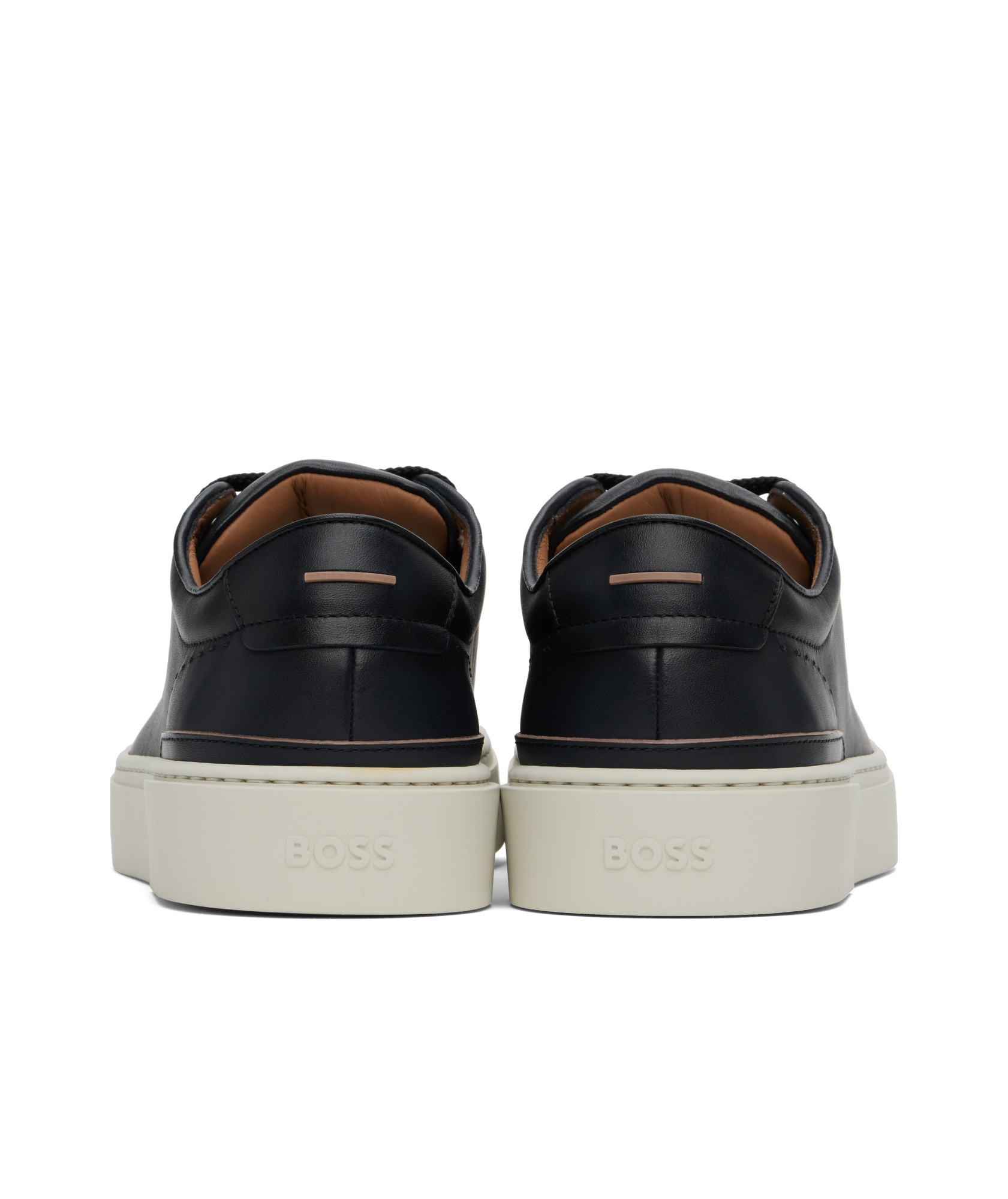 Hugo Boss Gary Lace-up Leather Sneakers In Black
