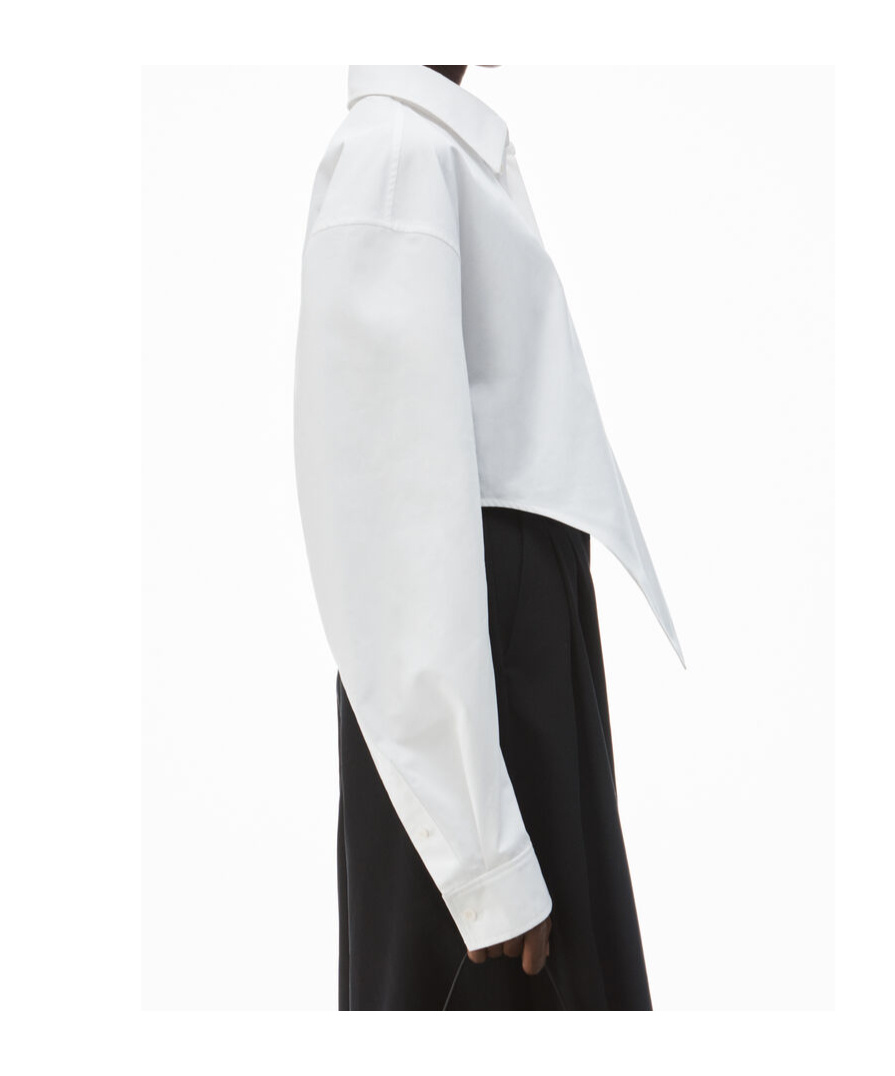 ALEXANDER WANG POINTED HEM BLOUSE 