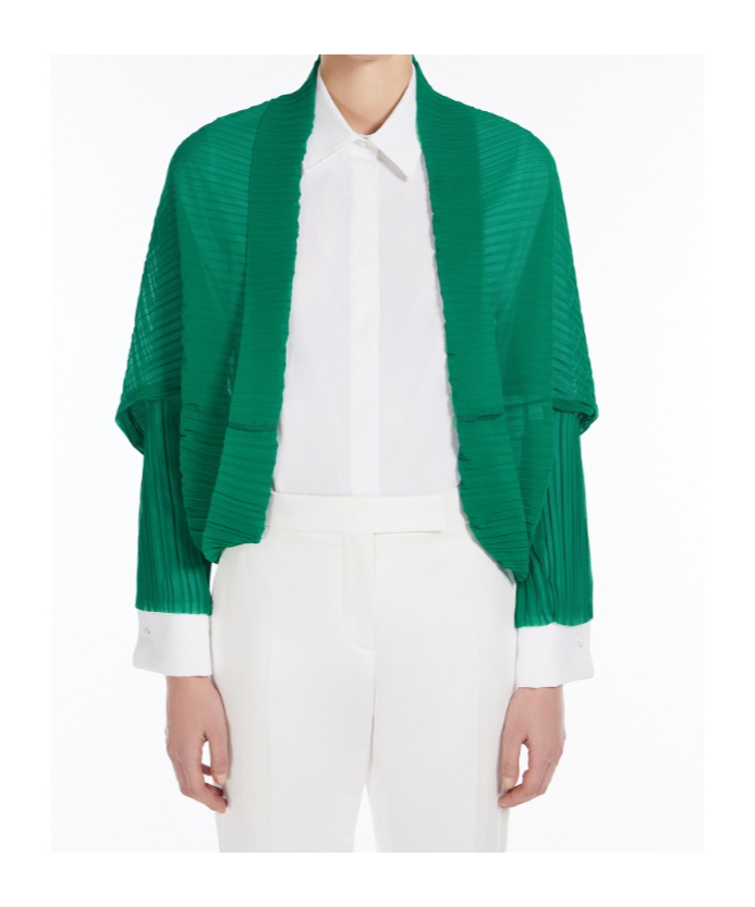 Max Mara Pleated Fabric Shrug