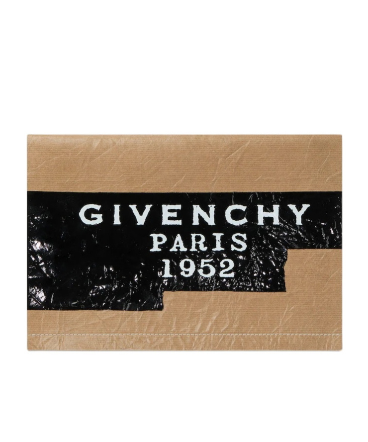 Givenchy Tape Pochette In Leather In Multi