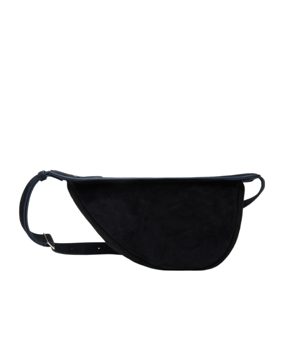 The Row Small Slouchy Banana Crossbody Bag In Black