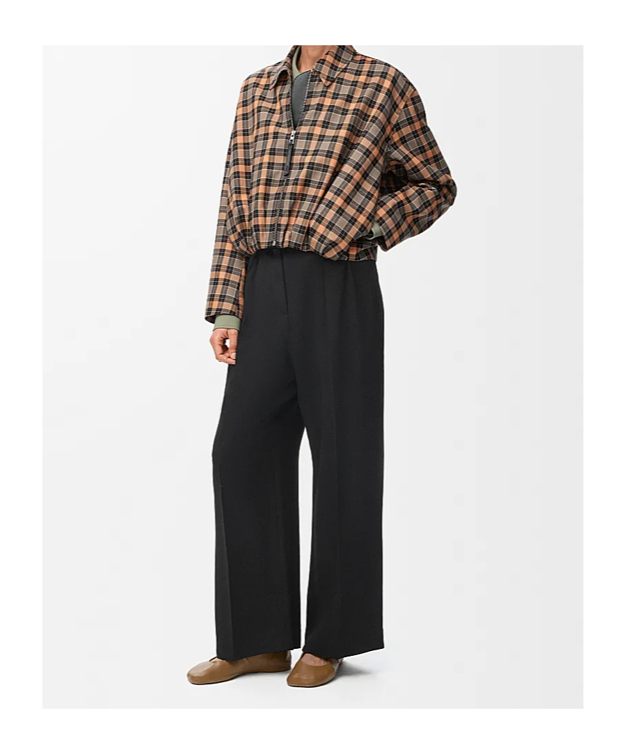 Loewe Pleated-front Trousers In Black