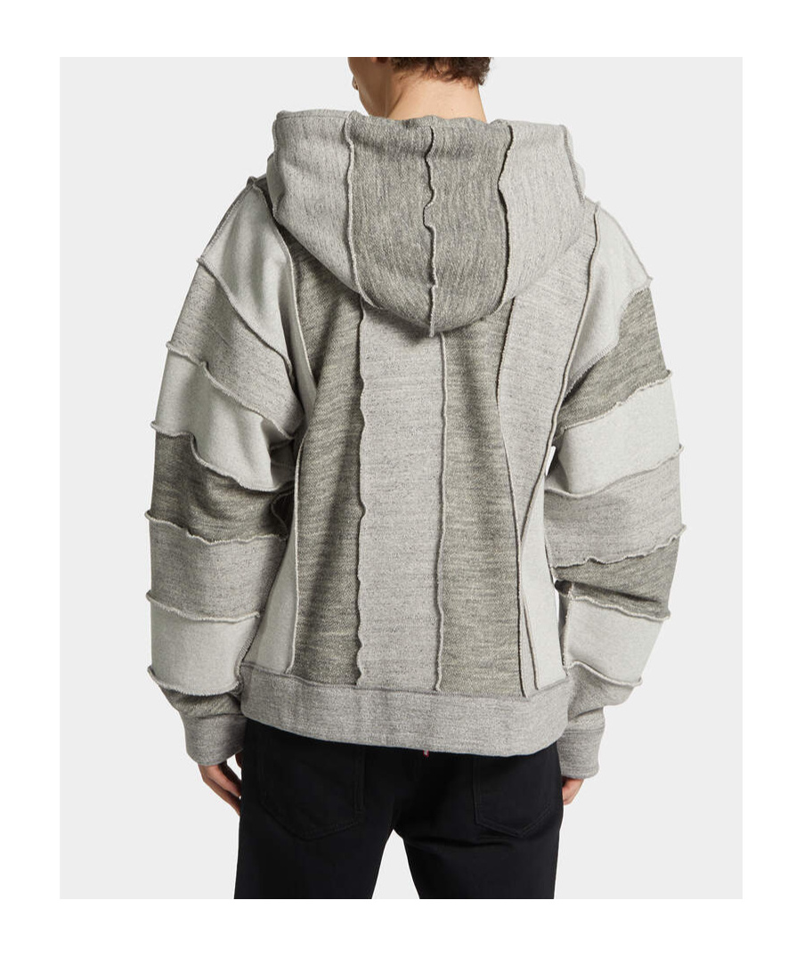 Dsquared2 Magliano X D2 Mix Grey Venue Fit Zipped Hoodie In Gray