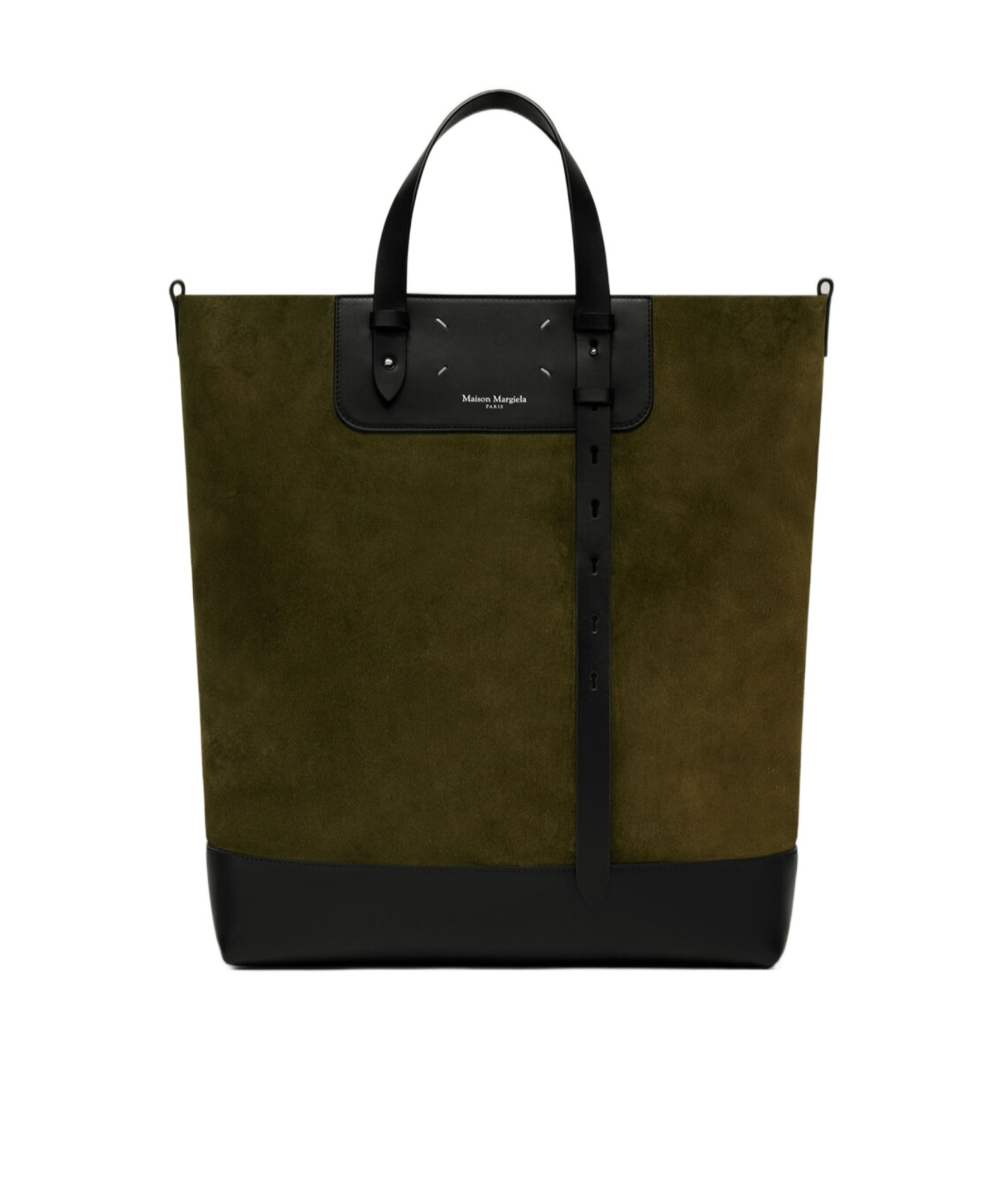Maison Margiela Suede Tote Bag In Brown