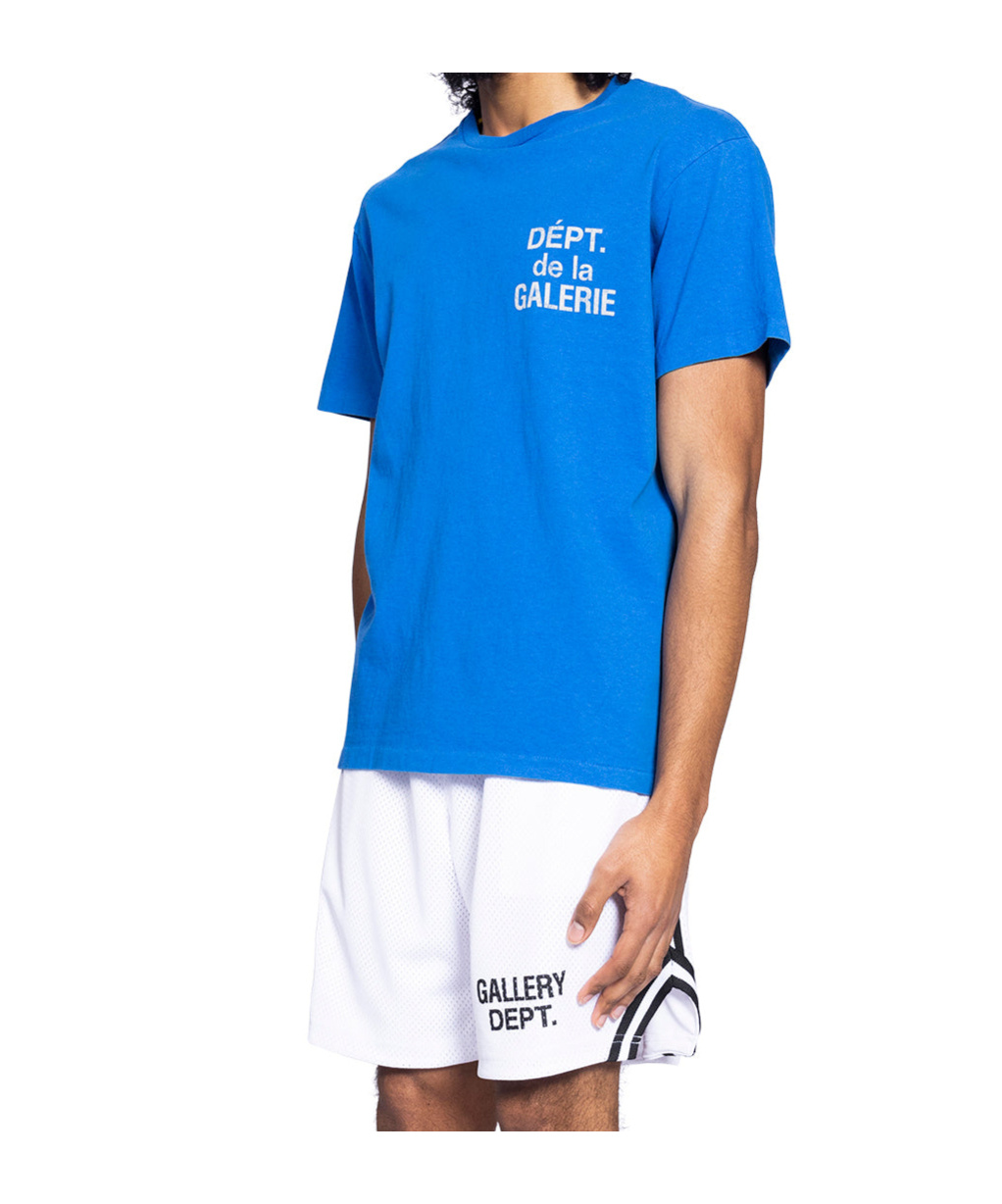 Gallery Dept. French Logo-print Cotton-jersey T-shirt In Blue