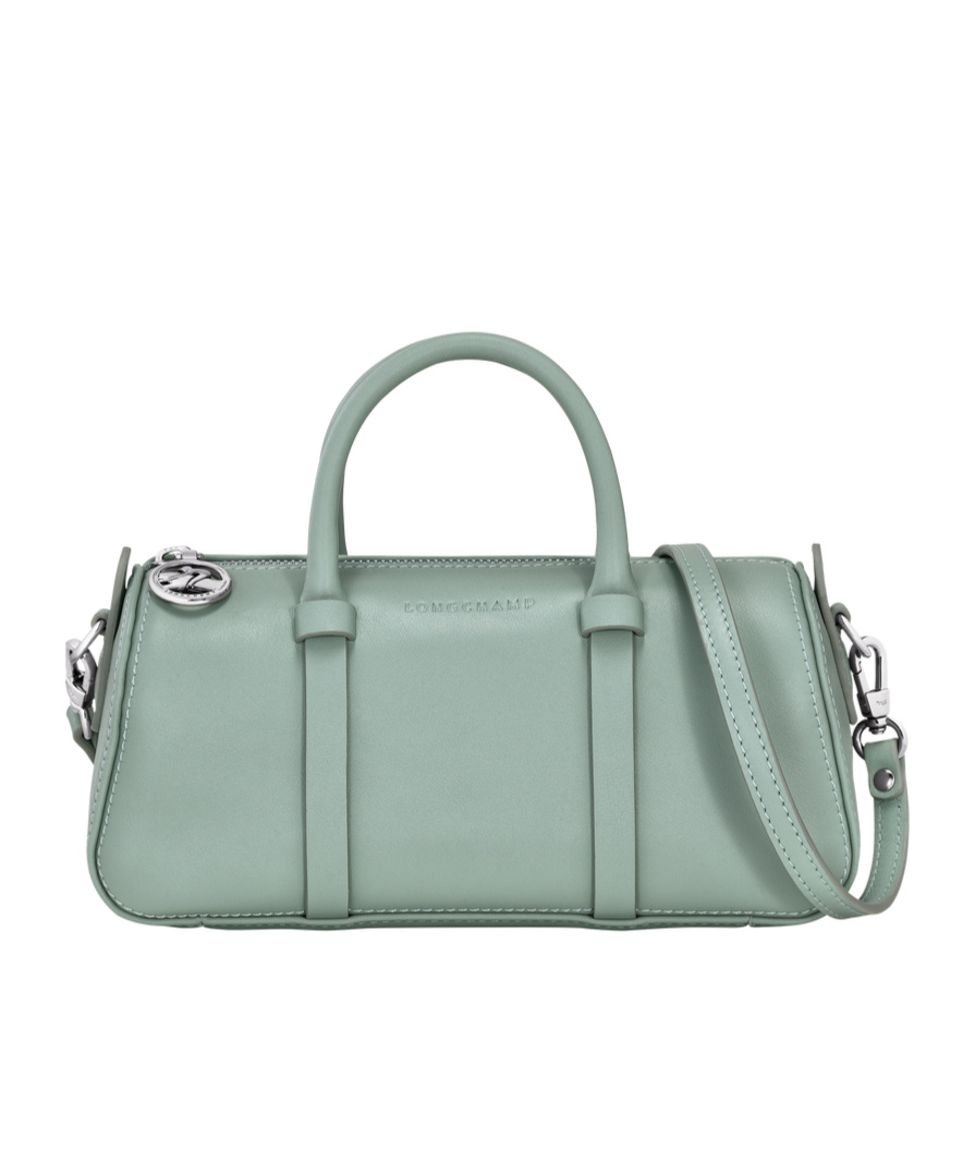 Longchamp Small Daylong Leather Tote Bag In Gray