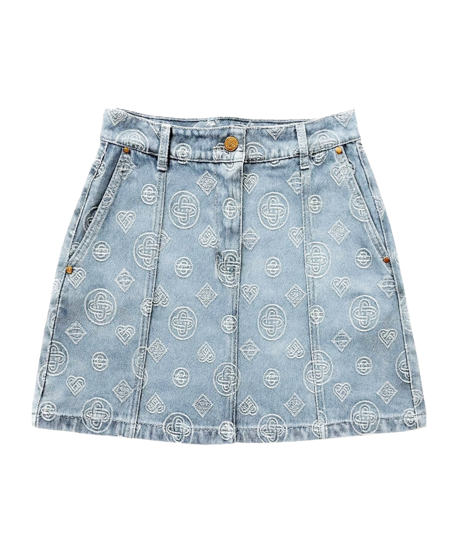 Casablanca Belt Loop Shorts In Gray