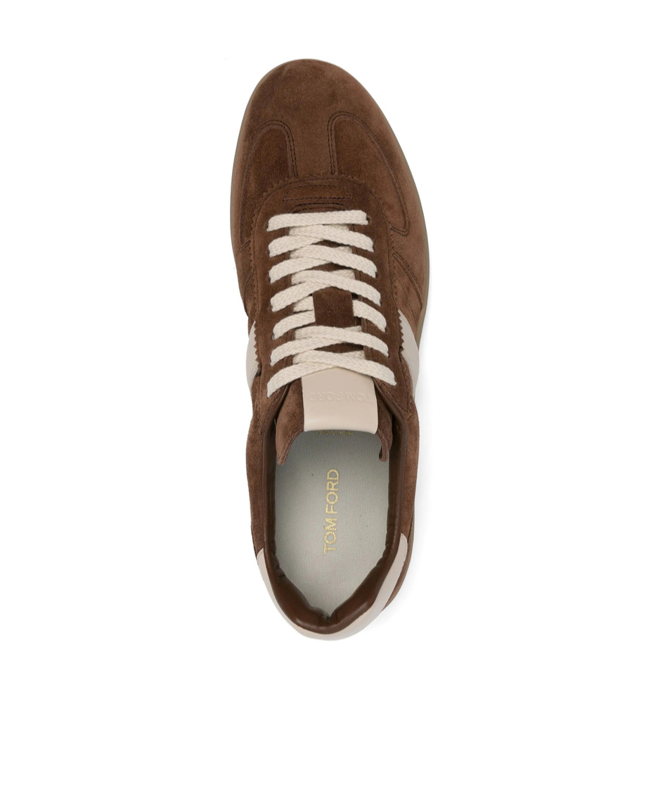 Tom Ford Men Suede Archer Sneakers In Brown