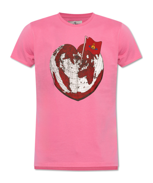 Vivienne Westwood Graphic Printed Crewneck T-shirt In Pink