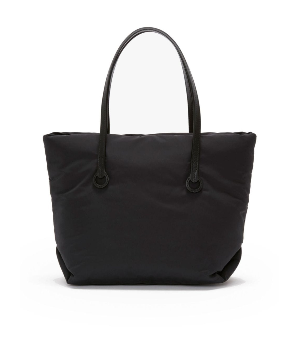 Jw Anderson Puffy Anchor Shopping Bag With Top Handles In Black