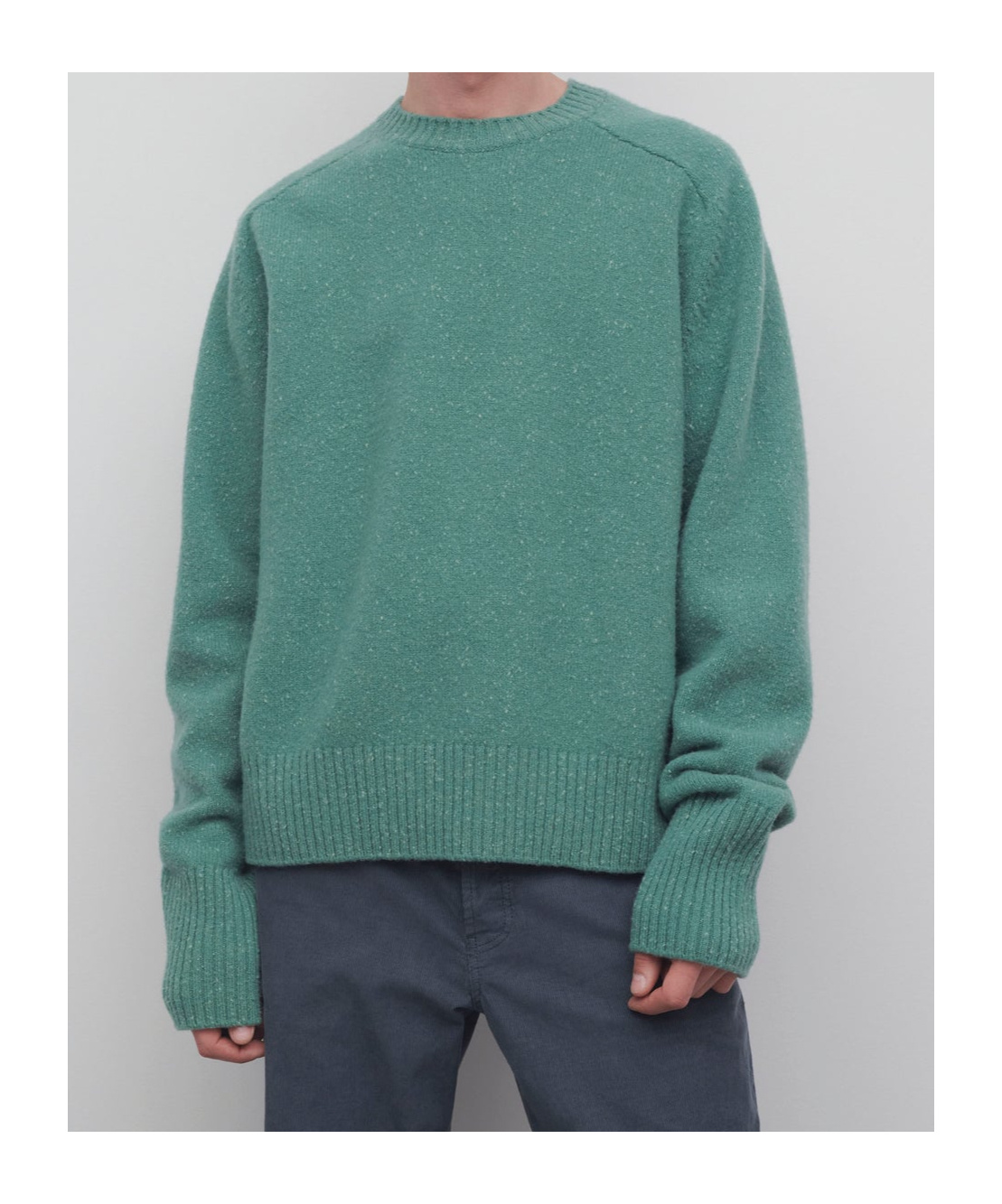 The Row Mansell Pure Wool Sweater In Green