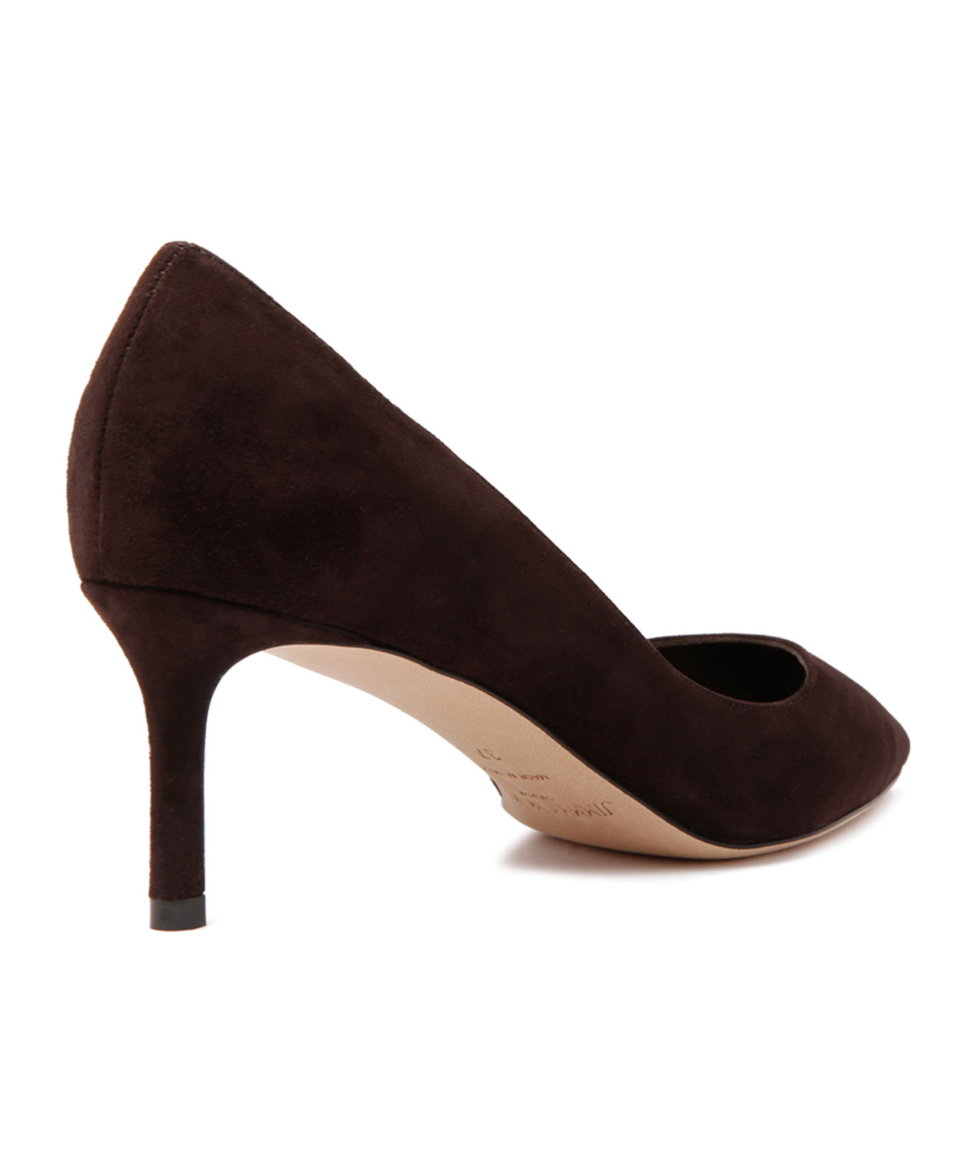 Jimmy Choo Romy 85 Coffee Tonal Suede Pumps In Brown