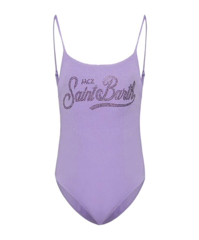 Mc2 Saint Barth Cecille Swimsuit In Purple