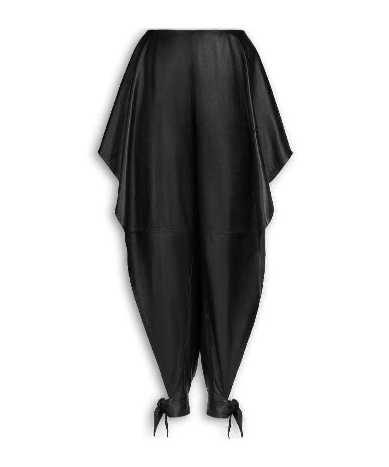 Alaïa Panelled Leather Pants In Black