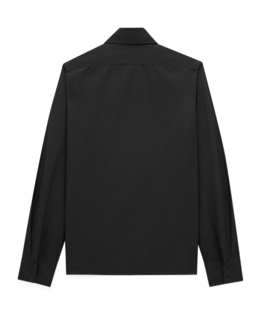 Saint Laurent Classic Cotton Shirt In Black