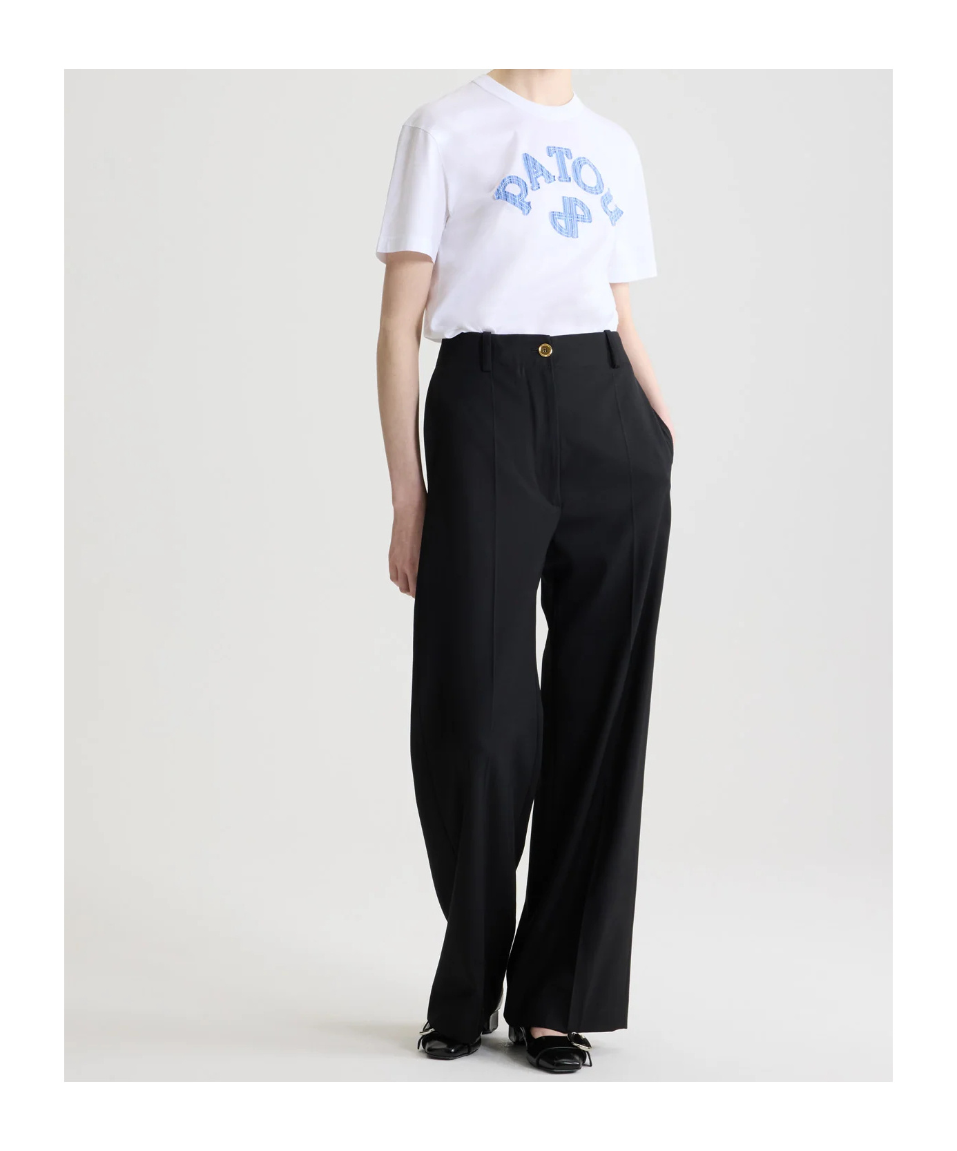 Patou Logo-lettering T-shirt In White