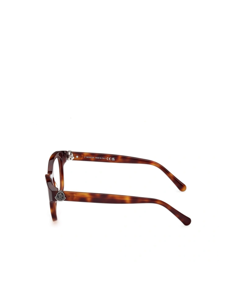 Moncler Eyewear Round Frame Glasses In Red