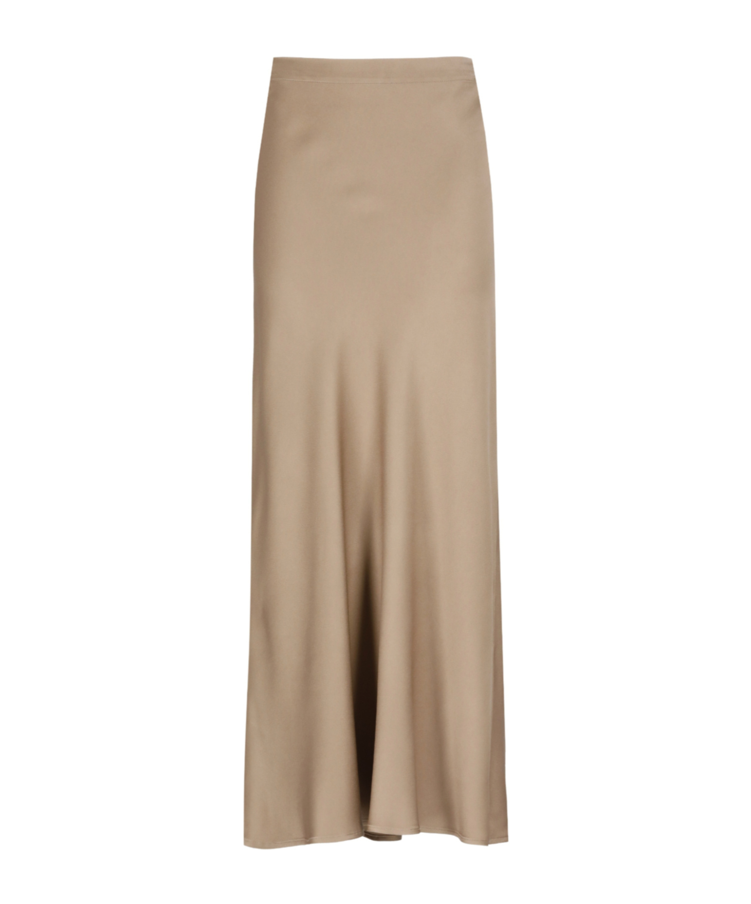 Antonelli Elastic Pleated Midi Skirt In Brown