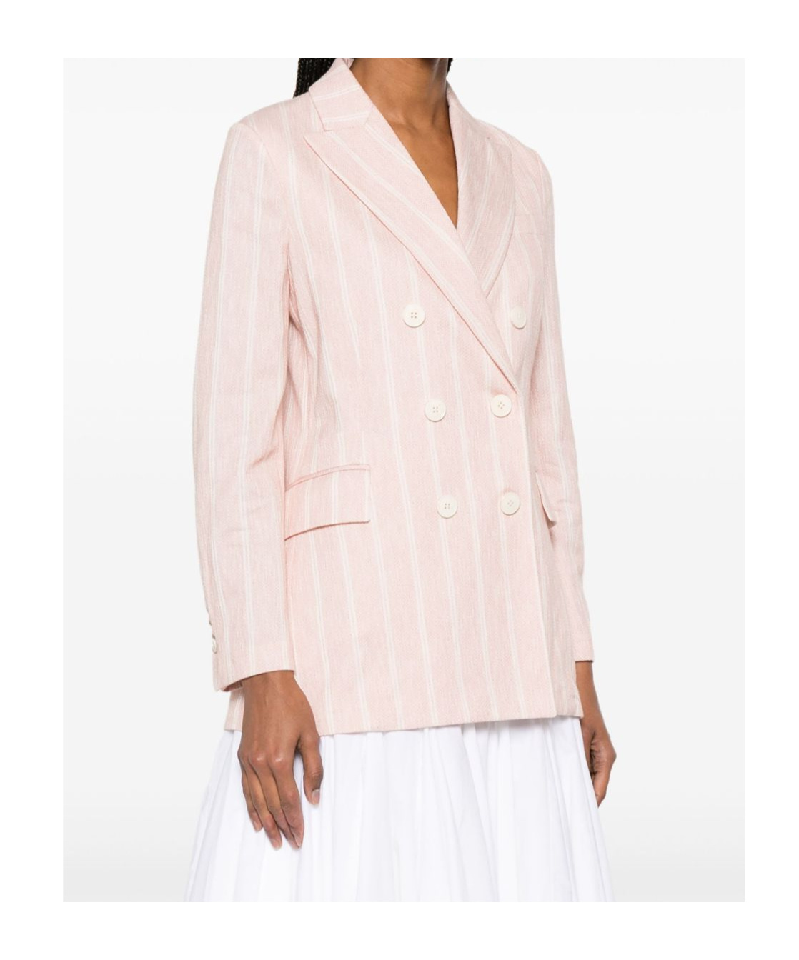 Shop Circolo 1901 Double-breasted Blazer In Pink