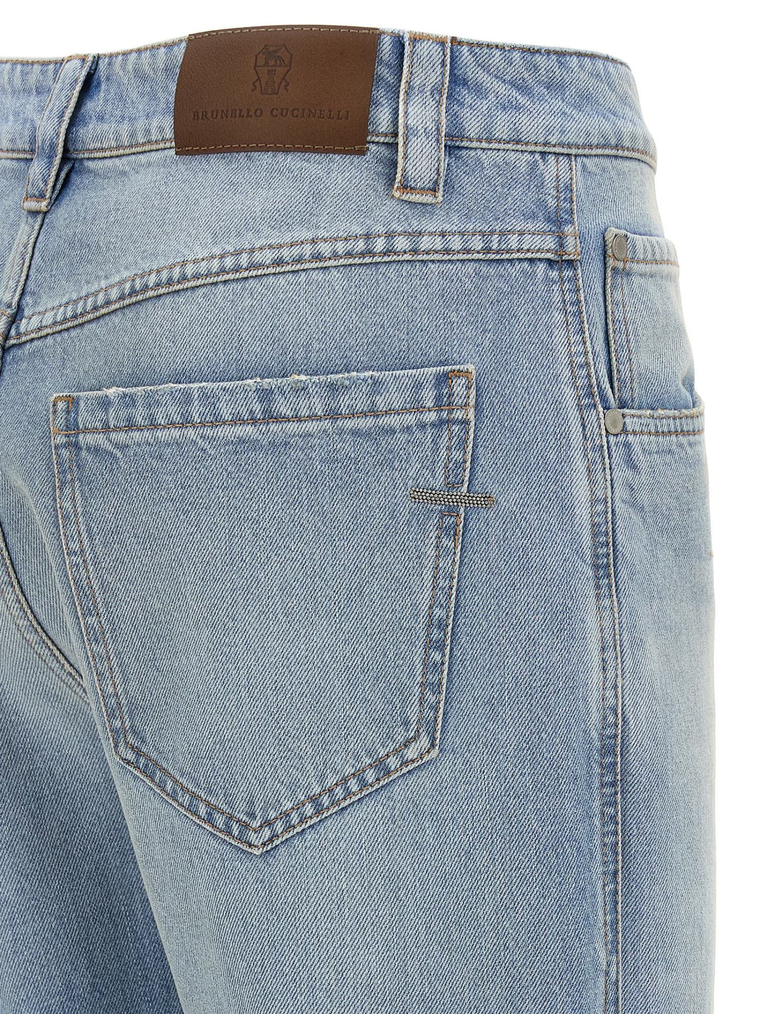 Brunello Cucinelli Straight Leg Jeans Light Blue In Blue