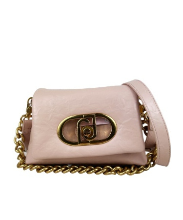 Liu •jo Lapuffy Flip Shoulder Bag In Nude