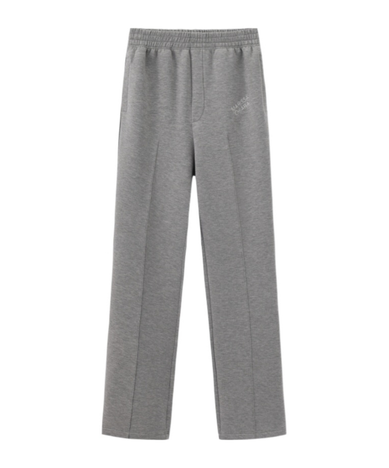 Marissa Chiara Elastic Waist Sports Pants In Gray