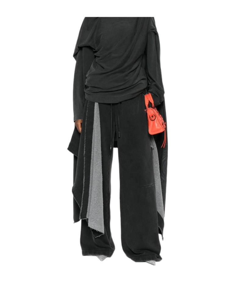 Jean Paul Gaultier Drawstring Casual Pants In Black
