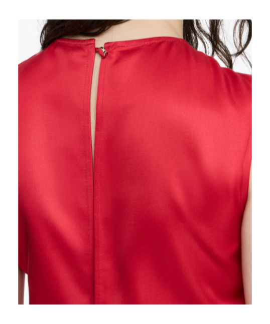 Jw Anderson Draped Hem Sleeveless Top In Red