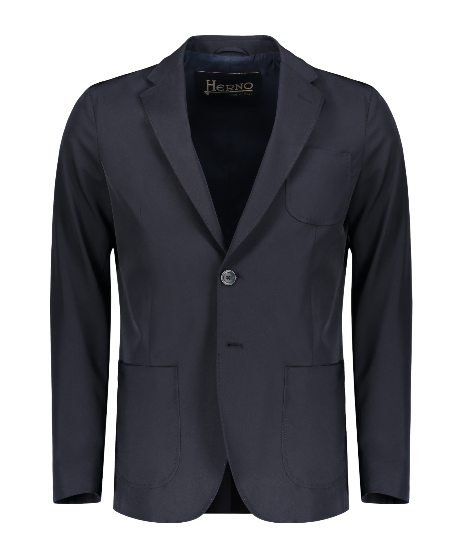Herno Single-breasted Double-buttoned Suit Jacket In Blue