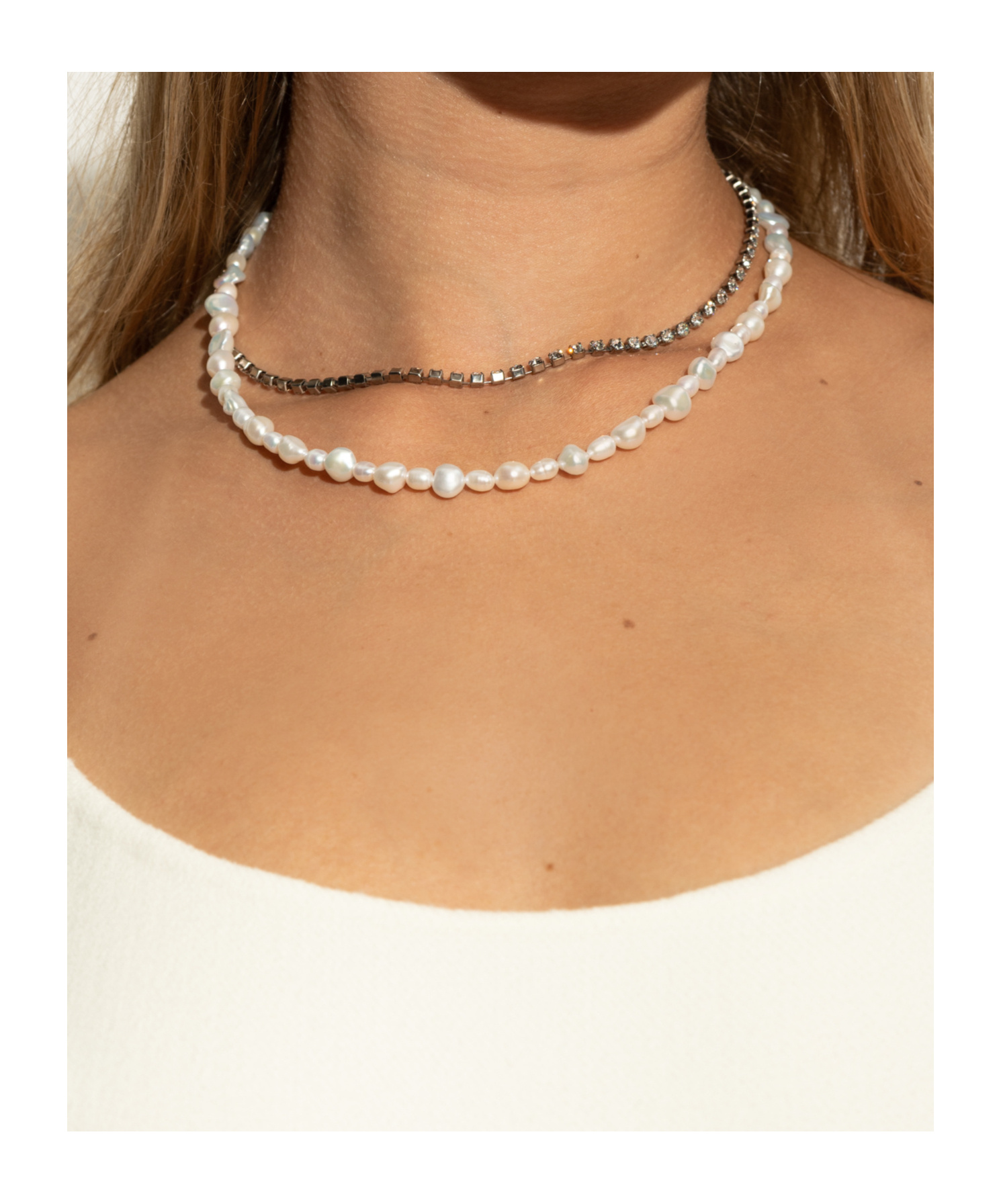 Forte Forte Double-layer Necklace In Metallic