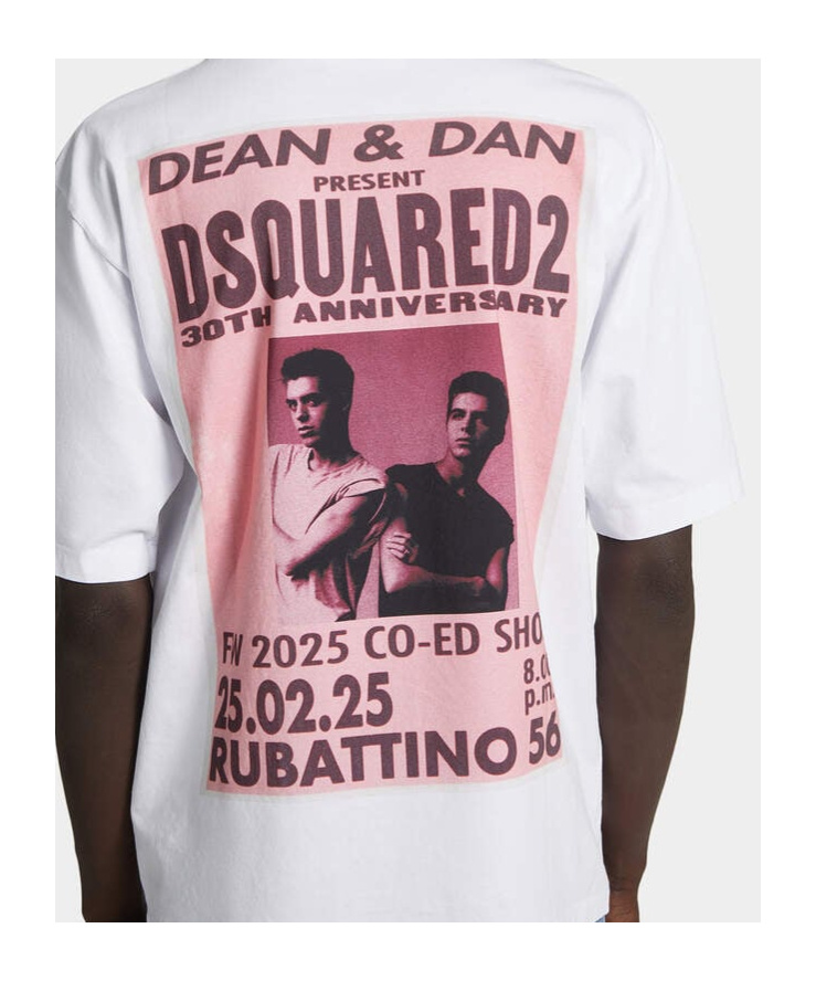 Dsquared2 T-shirt Mit Logo-print In White