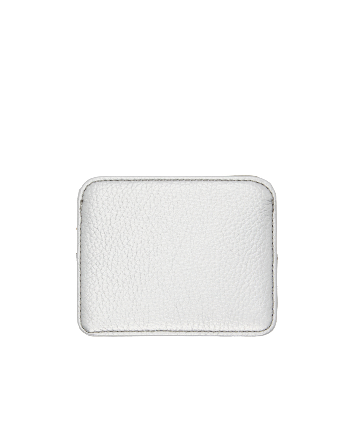 Vivienne Westwood Silver Half Moon Card Holder In Gray