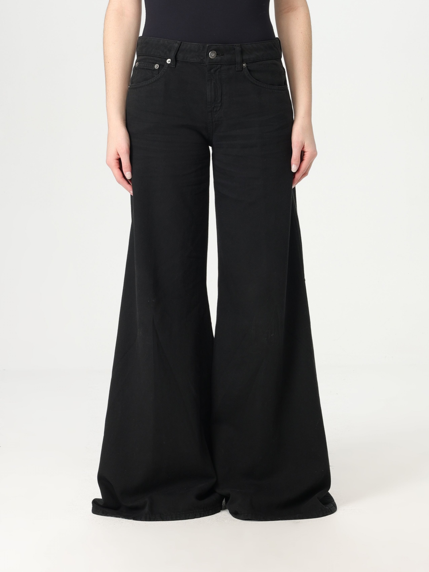 Dondup Marlen - Wide Leg Jeans In Black