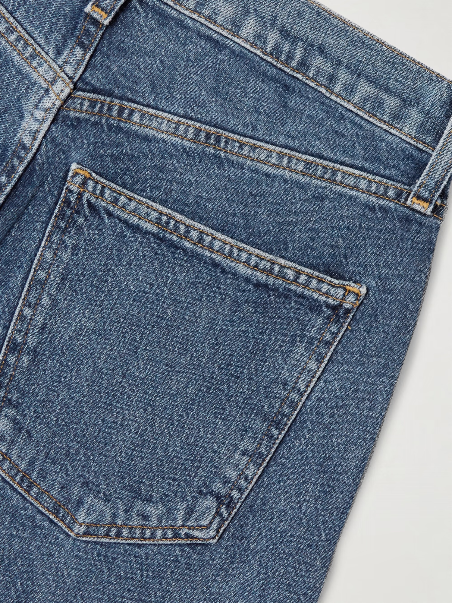 Agolde High Waist Straight Jeans In Blue