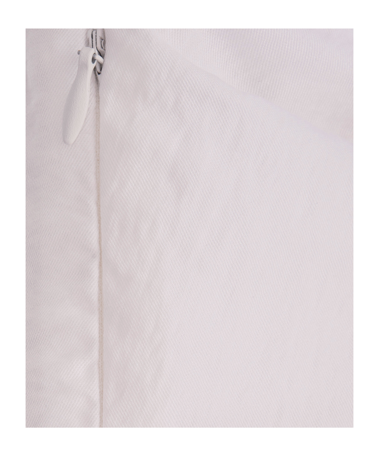 Jacquemus Saudade Asymmetric Draped Mini Dress In White