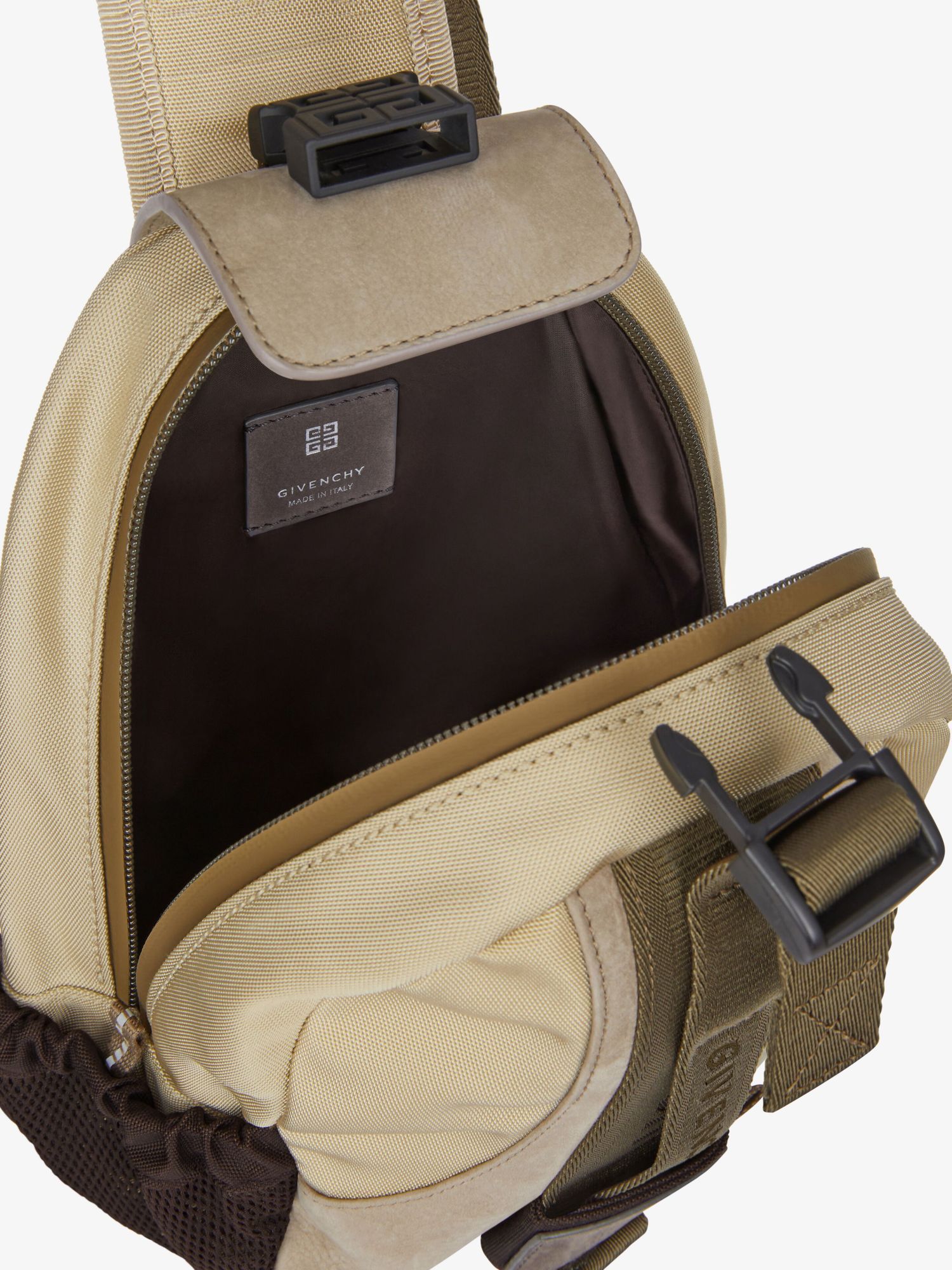 Givenchy G-trail Zipper Crossbody Bag In Nude