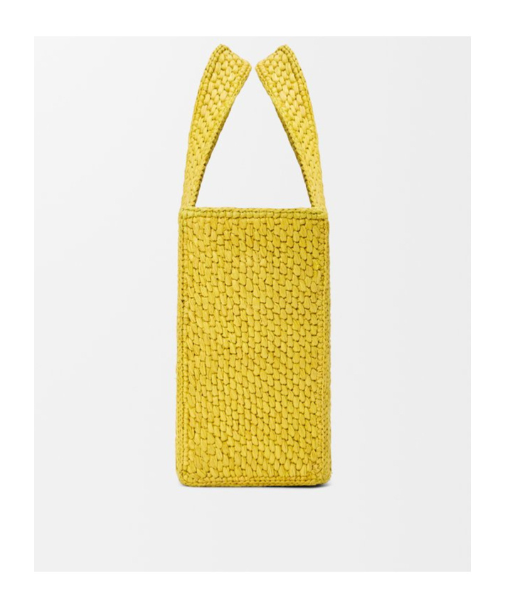 Shop Loewe Small Font Tote Bag In Yellow