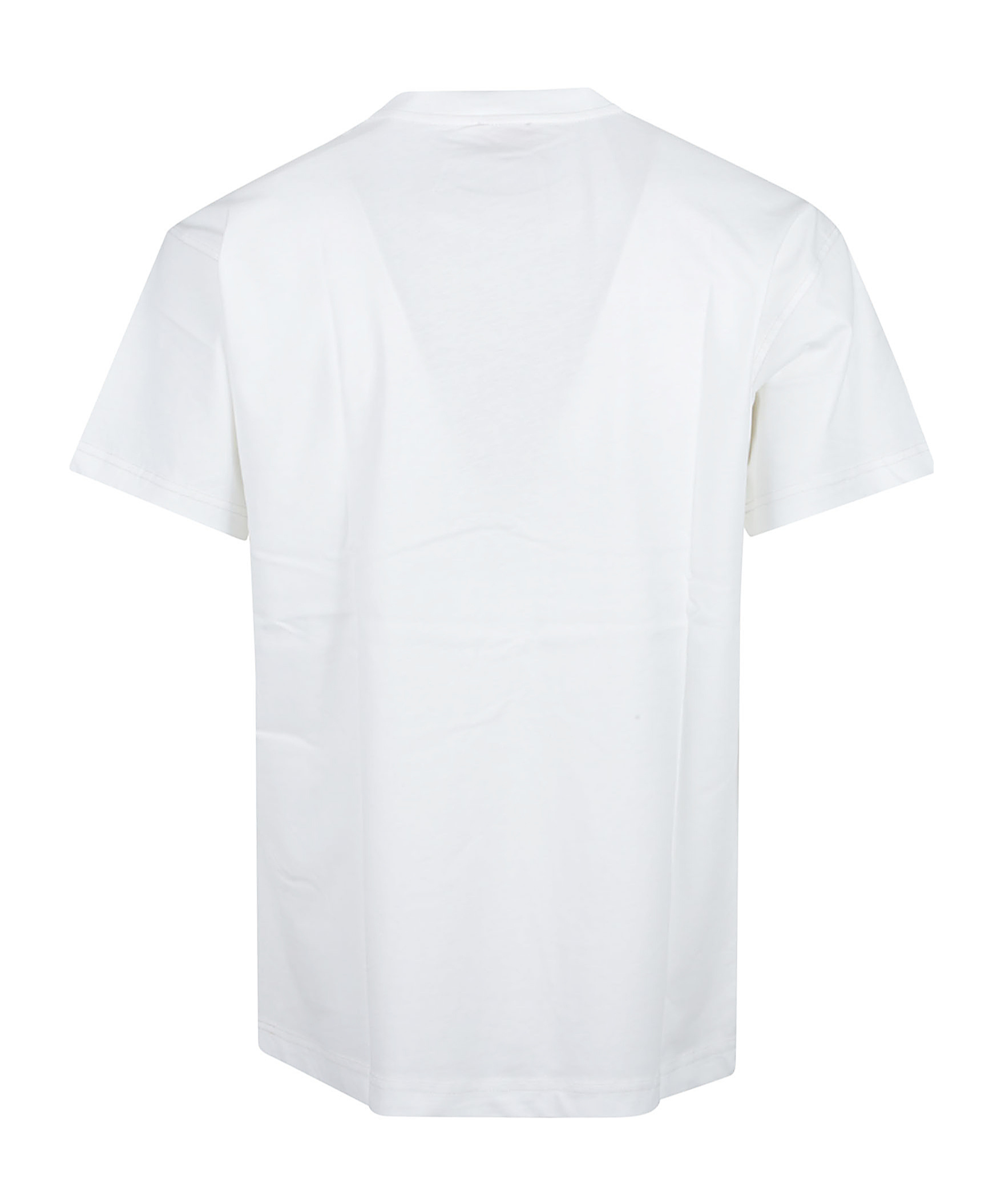 Diesel Crewneck Graphic Print T-shirt With Velvet Logo In White