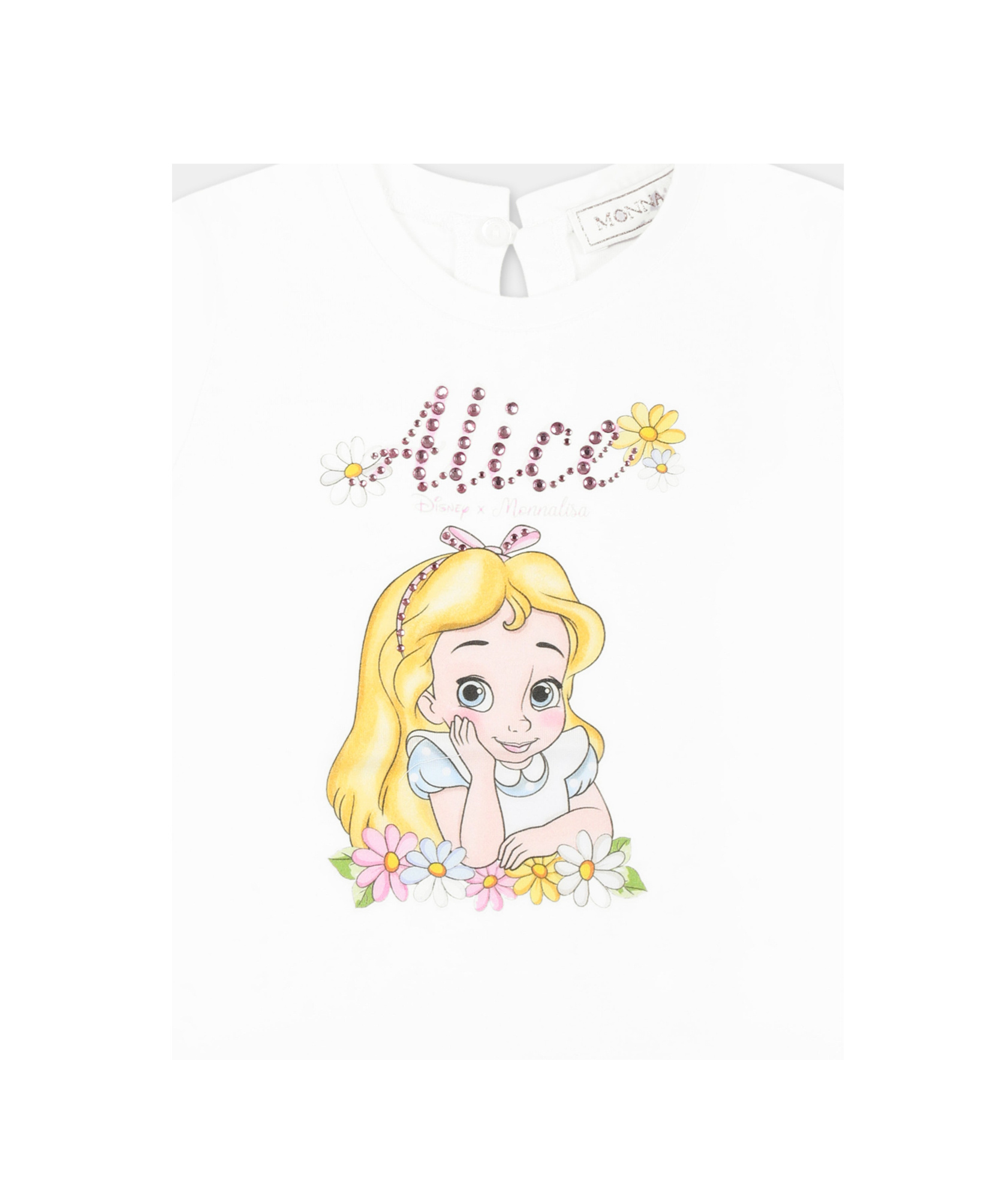 Monnalisa Short Sleeve T-shirt In White